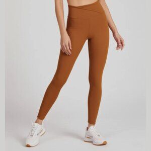 Offline by Aerie Women's Leggings Size X-Small Ribbed Crossover High Rise Orange